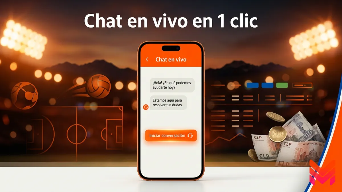 Cómo iniciar el chat en vivo de atención al cliente en Betano Chile