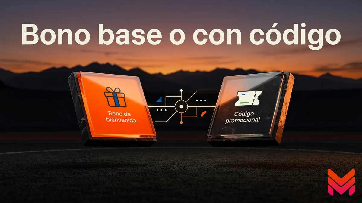 Diferencia entre el bono de bienvenida base y el bono con código promocional en Betano
