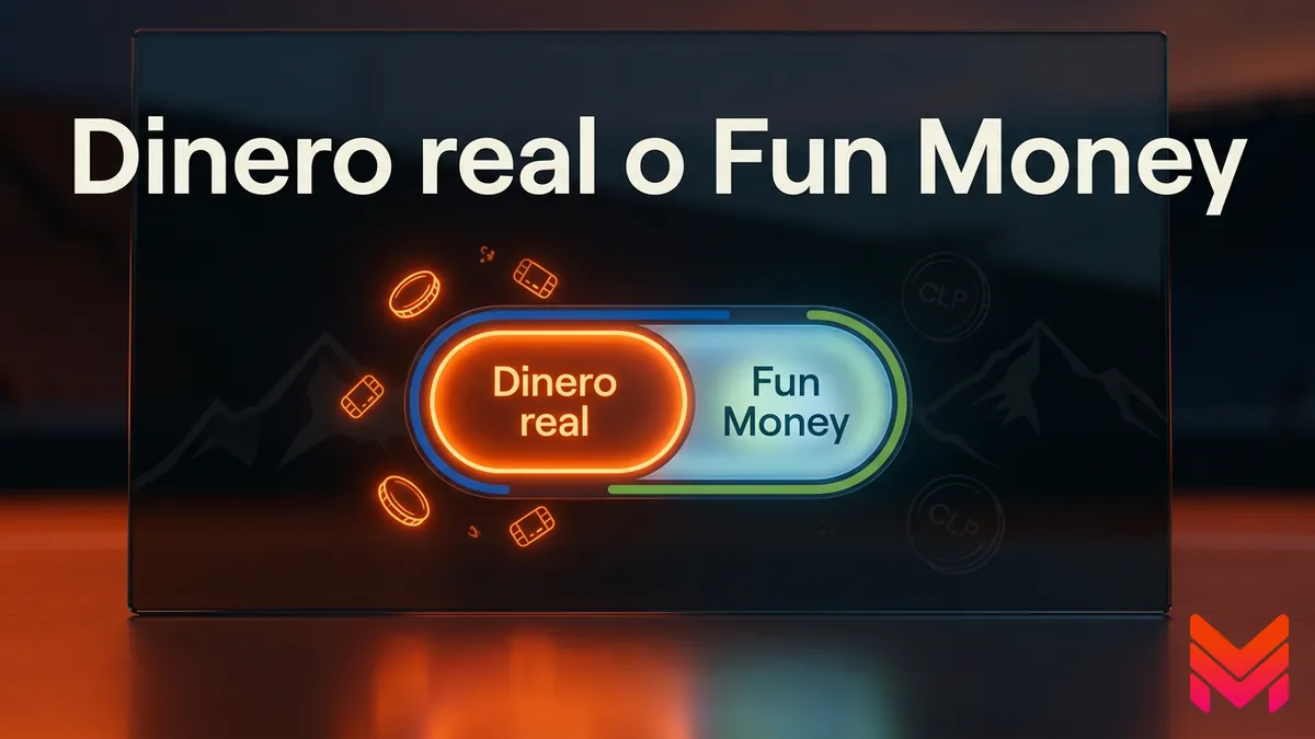 Diferencia entre dinero real y modo Fun Money en el casino de Betano Chile