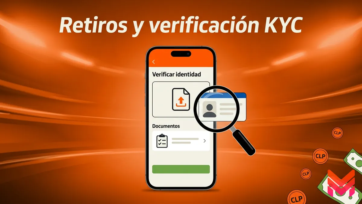 Verificación de identidad y revisión de retiros en la cuenta de Betano Chile